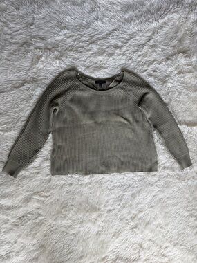 Banana Republic Sage Green Crew Neck Sweater